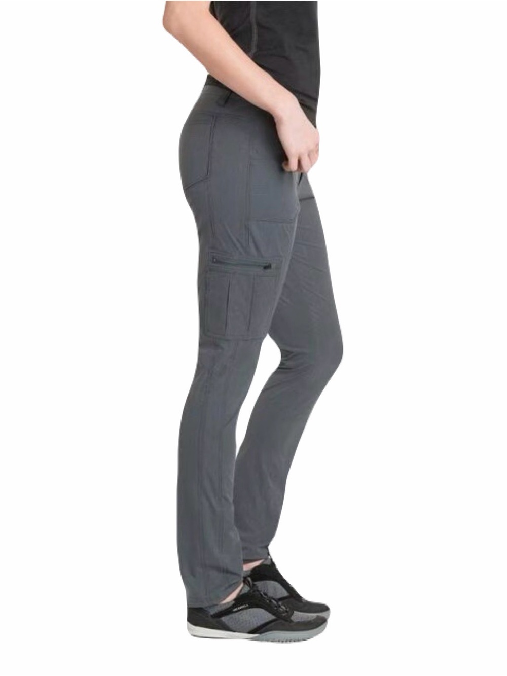 Kuhl Horizon Skinny Cargo Hiking Pants in Grey, Women’s size 8 Tall